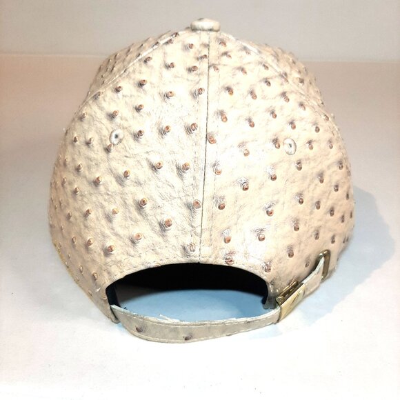 rare Mint SF Japan x Filthy Dripped faux Ostrich skin hat adjustable Brass plate - Picture 7 of 11